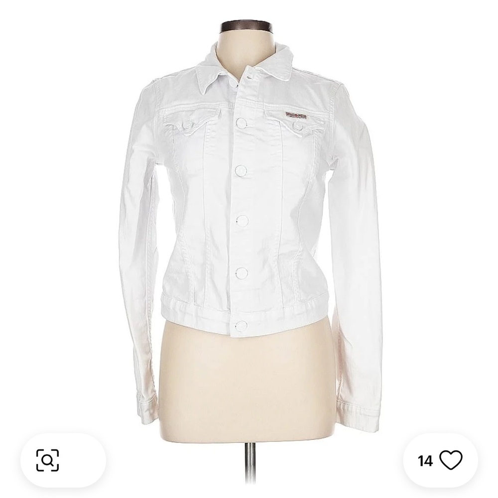 Hudson Jeans Women's White Denim Jacket